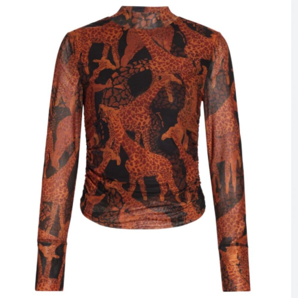 FARM Rio Giraffes Tulle Blouse